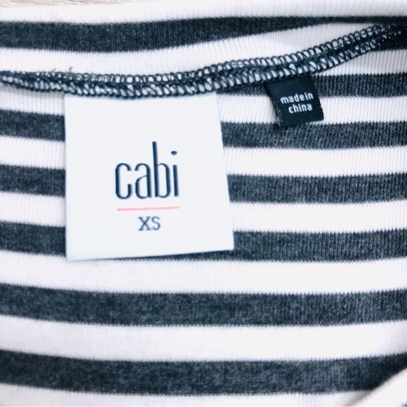 CAbi Gray White Stripe Sleeveless Top - Picture 7 of 16